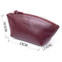 Жіноча косметичка зі шкіри Amelin GRANDE PELLE 11300 Сливова thumbnail 3