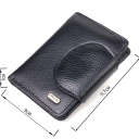 Зручний невеликий жіночий гаманець з натуральної шкіри CANPELLINI 21668 Чорний thumbnail 3