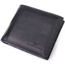 Кожаное мужское портмоне из зажимом ST Leather 22481 Черный thumbnail 1