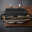 Чоловічий портфель з натуральної шкіри Tony Perotti Italico 9276G-35 (90416) Чорний thumbnail 2