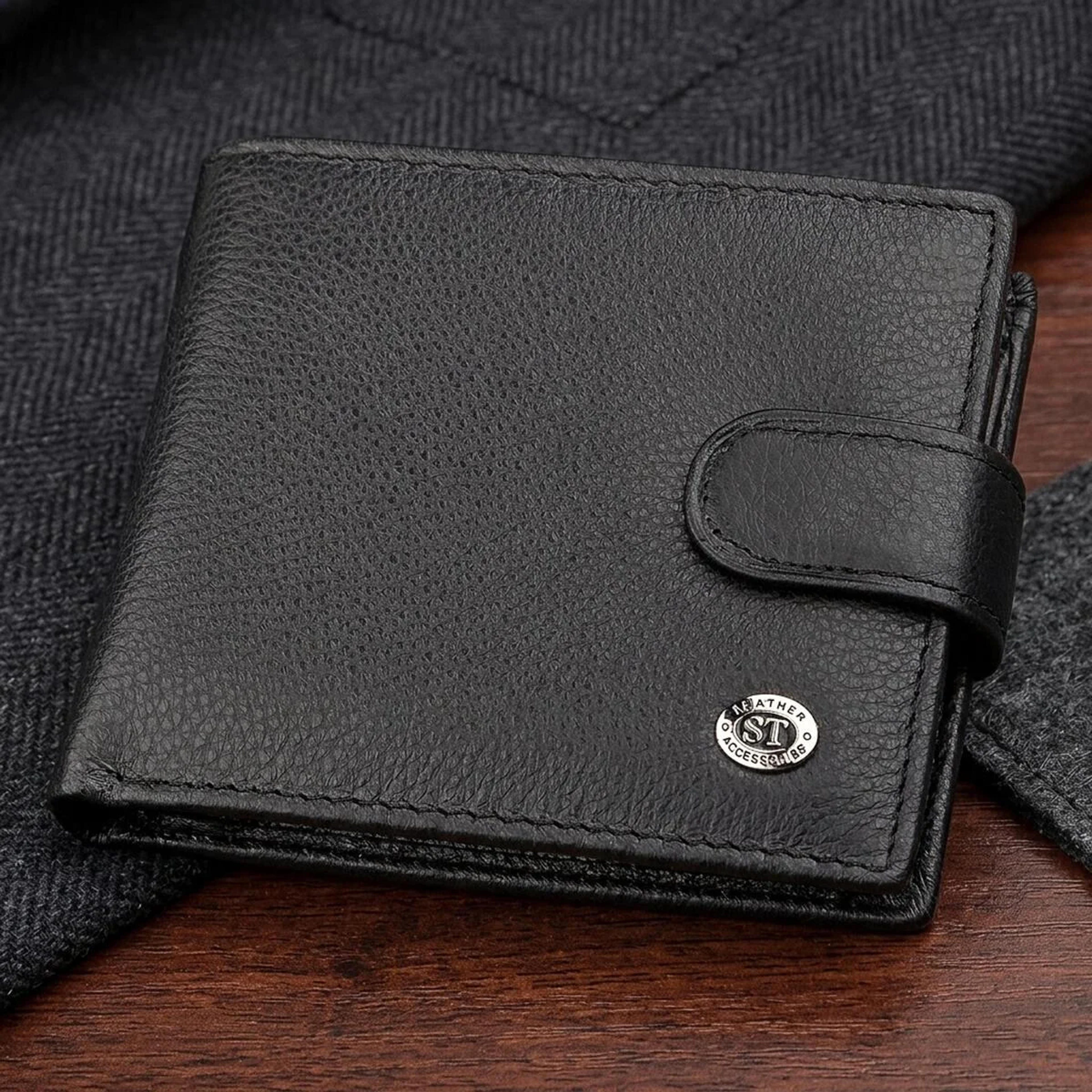Чоловічий гаманець ST Leather 18311 (ST103) Чорний