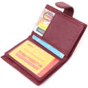 Практична візитниця з натуральної шкіри ST Leather 22468 Бордовий thumbnail 7