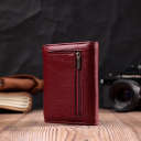 Шкіряний жіночий гаманець із монетницею ST Leather 19480 Бордовий thumbnail 13