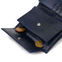 Мужской кошелек вертикального формата из натуральной кожи с тиснением CANPELLINI 21752 Синий thumbnail 11