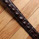 Ремінь-автомат CROCODILE LEATHER 18235 з натуральної шкіри крокодила (каймана) Коричневий thumbnail 11