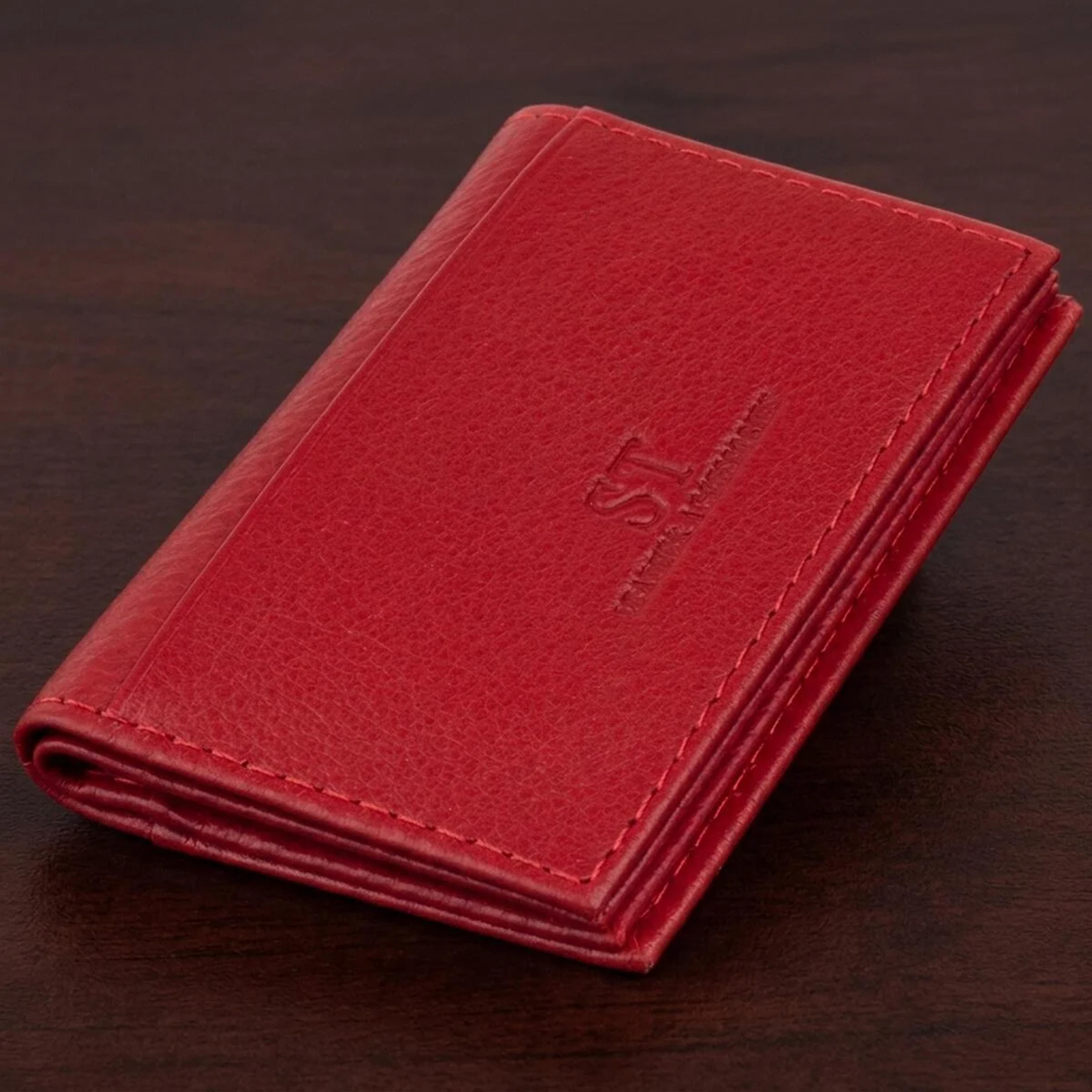 Візитниця-книжка ST Leather 19214 Червона