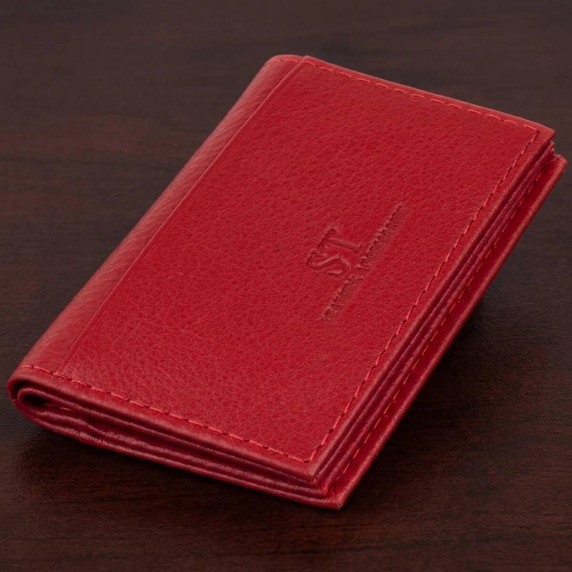 Візитниця-книжка ST Leather 19214 Червона