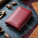 Компактний жіночий гаманець із натуральної шкіри ST Leather 23073 Бордовий thumbnail 4