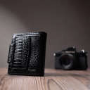 Гаманець для жінок середнього розміру з натуральної шкіри ST Leather 22686 Чорний thumbnail 13