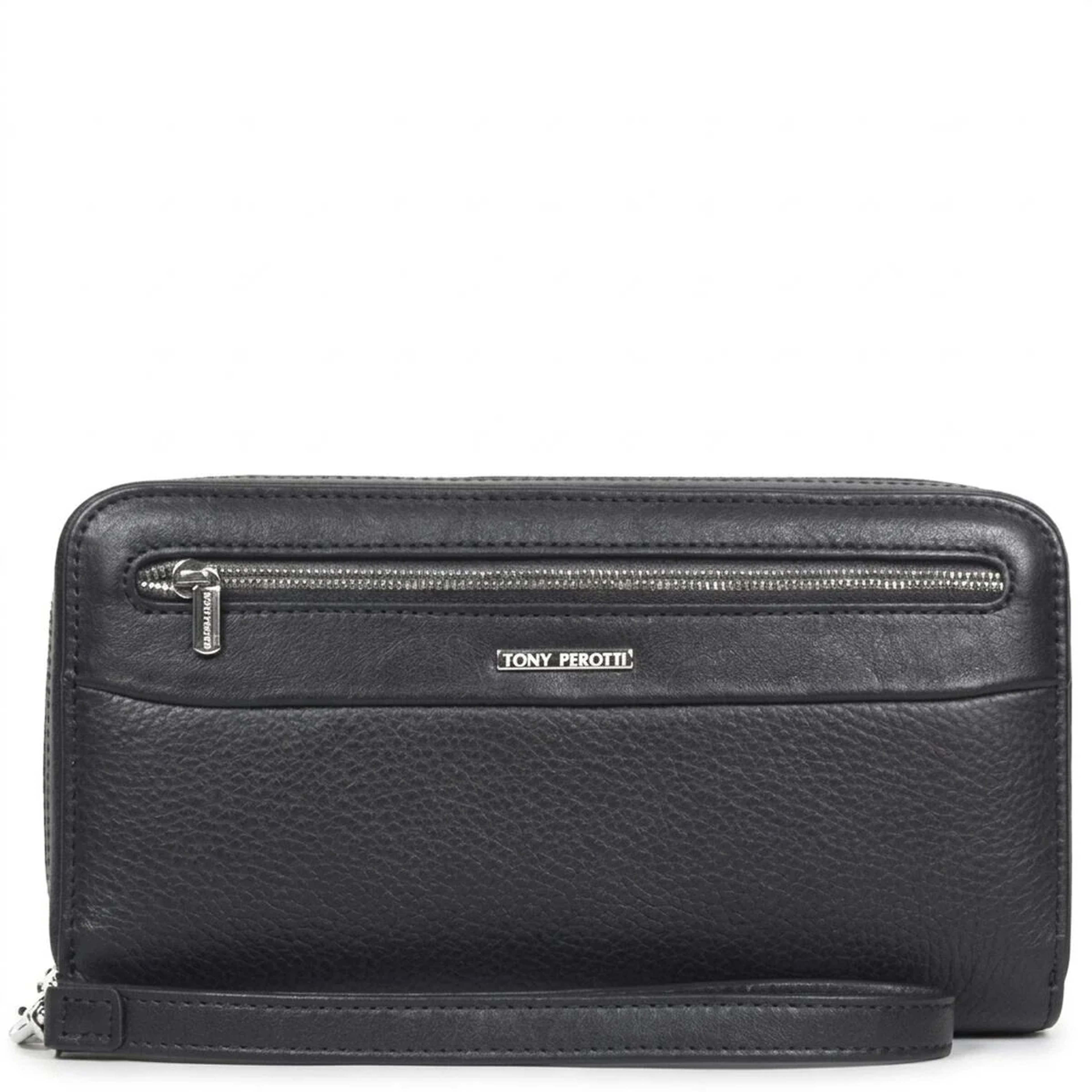 Чоловічий клатч Tony Perotti New Contatto 9323 nero (90425) Чорний