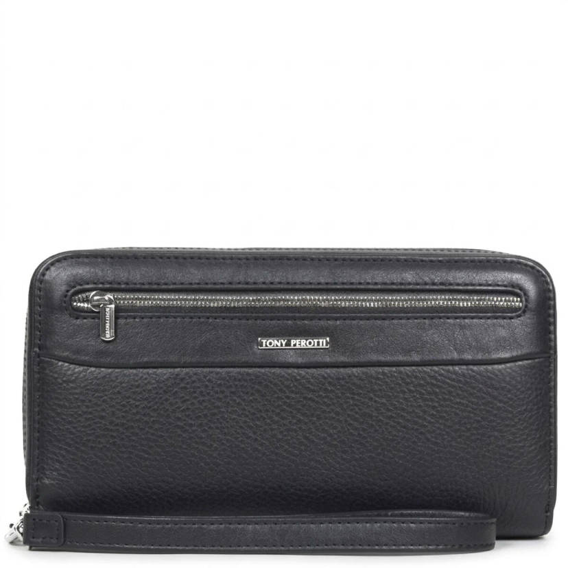 Чоловічий клатч Tony Perotti New Contatto 9323 nero (90425) Чорний