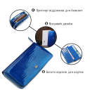 Кошелек женский ST Leather 18435 (S7001A) лакированный Синий thumbnail 7