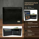 Горизонтальное портмоне Tony Perotti Contatto 396 nero (90448) Черное thumbnail 3