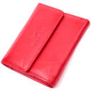Женский яркий кошелек с монетницей из натуральной кожи ST Leather 19493 Красный thumbnail 4