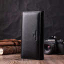 Зручний жіночий гаманець з натуральної шкіри ST Leather 22523 Чорний thumbnail 13