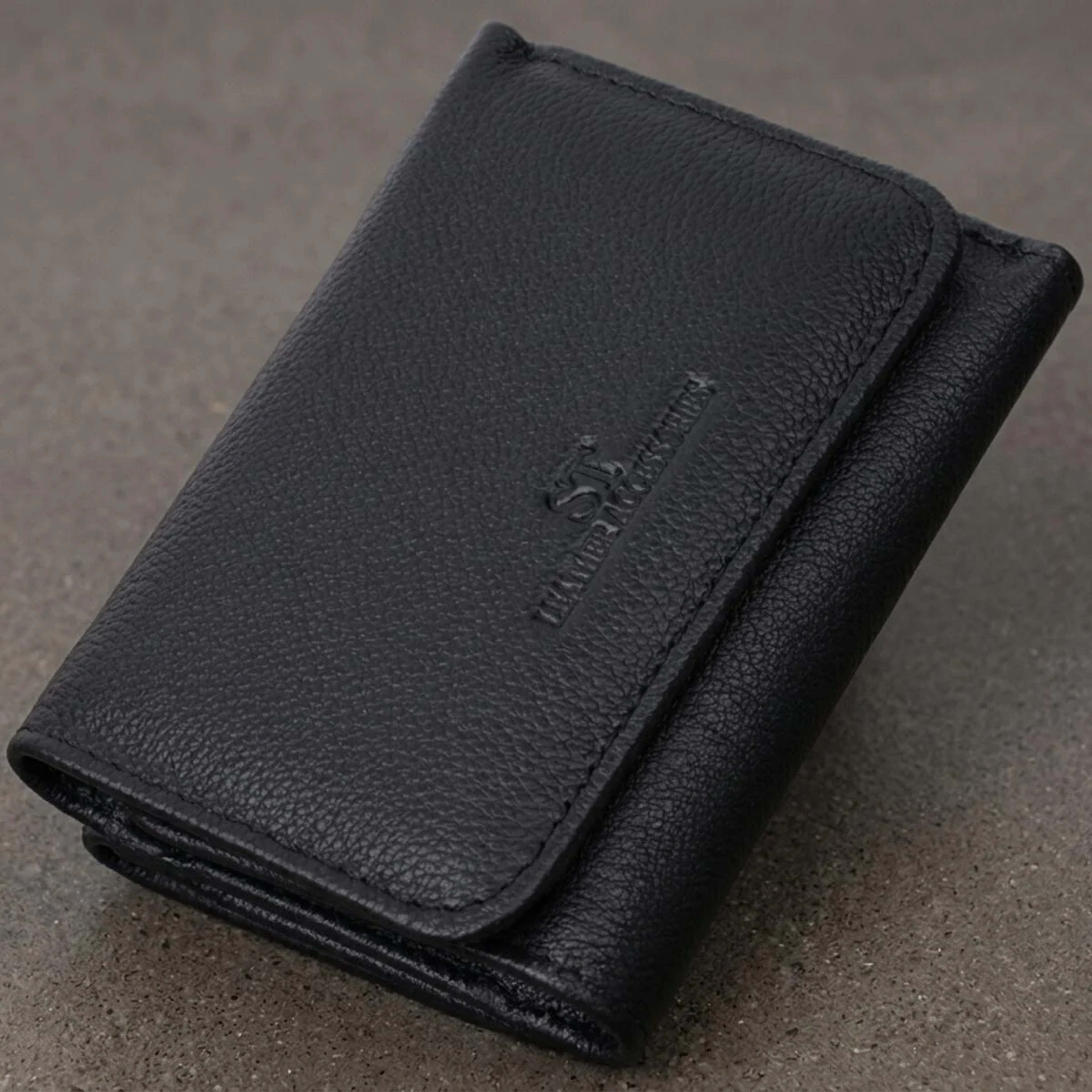 Красиве жіноче портмоне з монетницею з натуральної шкіри ST Leather 22728 Чорний