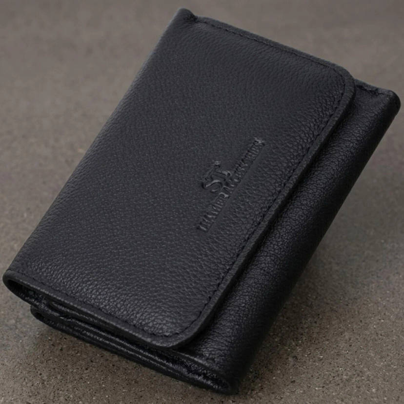 Красиве жіноче портмоне з монетницею з натуральної шкіри ST Leather 22728 Чорний