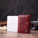 Практична візитниця з натуральної шкіри ST Leather 22468 Бордовий thumbnail 11