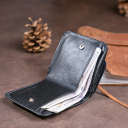 Маленький гаманець на кнопці жіночий ST Leather 19232 Чорний thumbnail 12