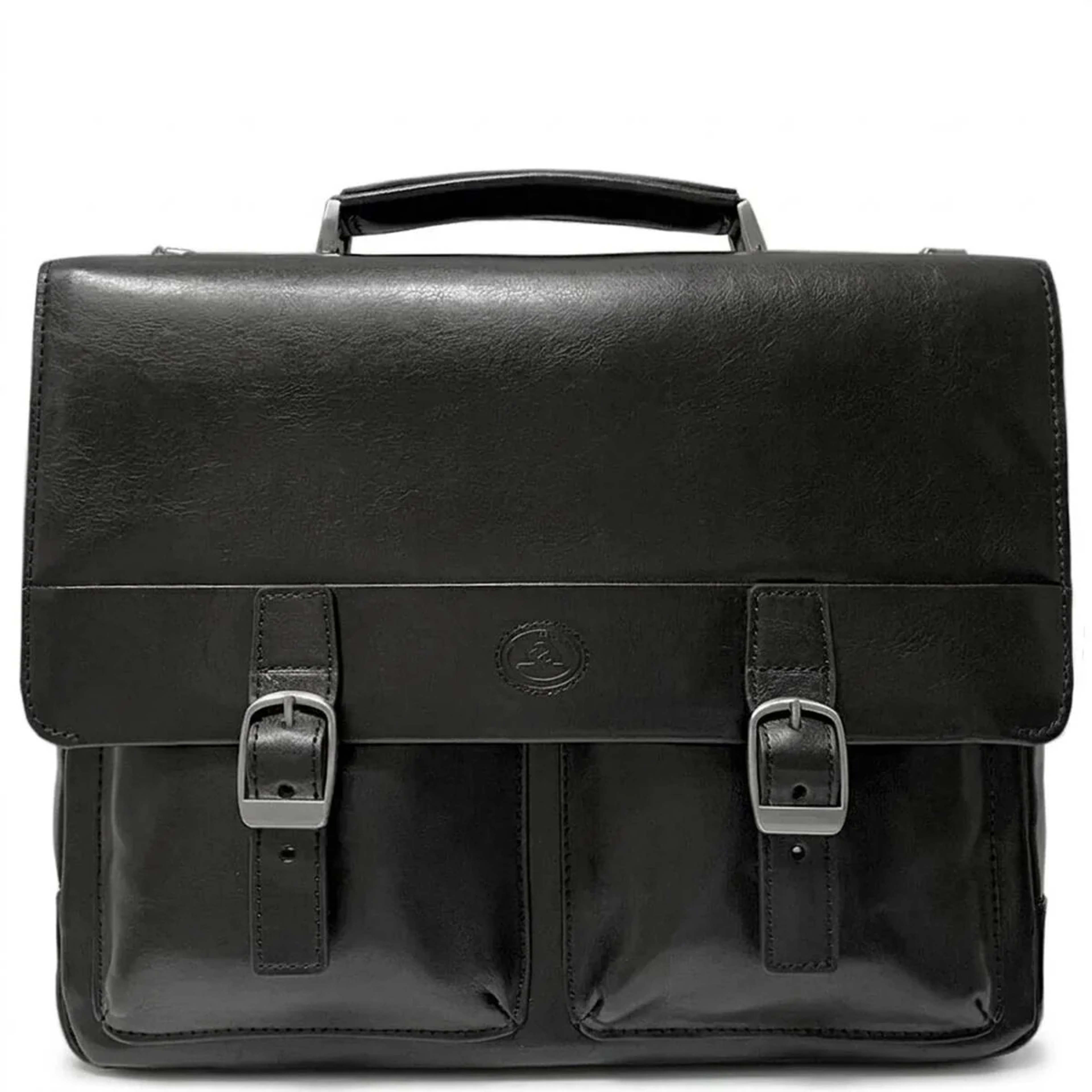 Чоловічий портфель з натуральної шкіри Tony Perotti Italico 9276G-35 (90416) Чорний