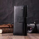 Жіночий шкіряний гаманець для карток купюр та монет ST Leather 22548 Чорний thumbnail 11