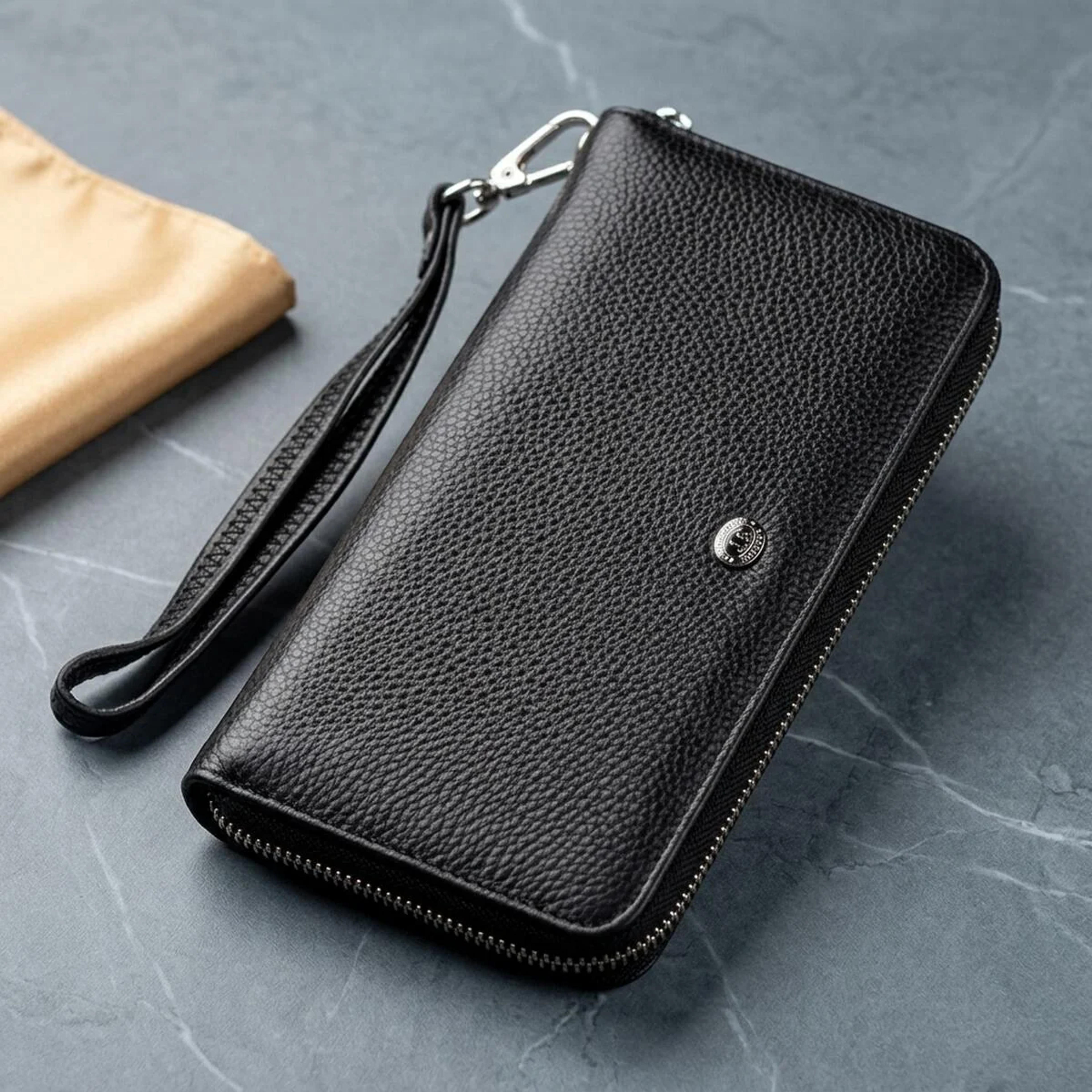 Изящный женский кошелек-клатч ST Leather 18852 Черный