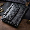 Гаманець для жінок середнього розміру з натуральної шкіри ST Leather 22686 Чорний thumbnail 3
