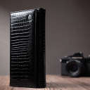 Лакований шкіряний гаманець з блоком для кредитних карток ST Leather 22683 Чорний thumbnail 13