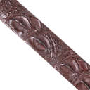 Ремінь-автомат CROCODILE LEATHER 18240 з натуральної шкіри крокодила Коричневий thumbnail 14