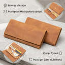 Портмоне в ретро стилі і матовій шкірі 14295 Vintage Рудий thumbnail 3