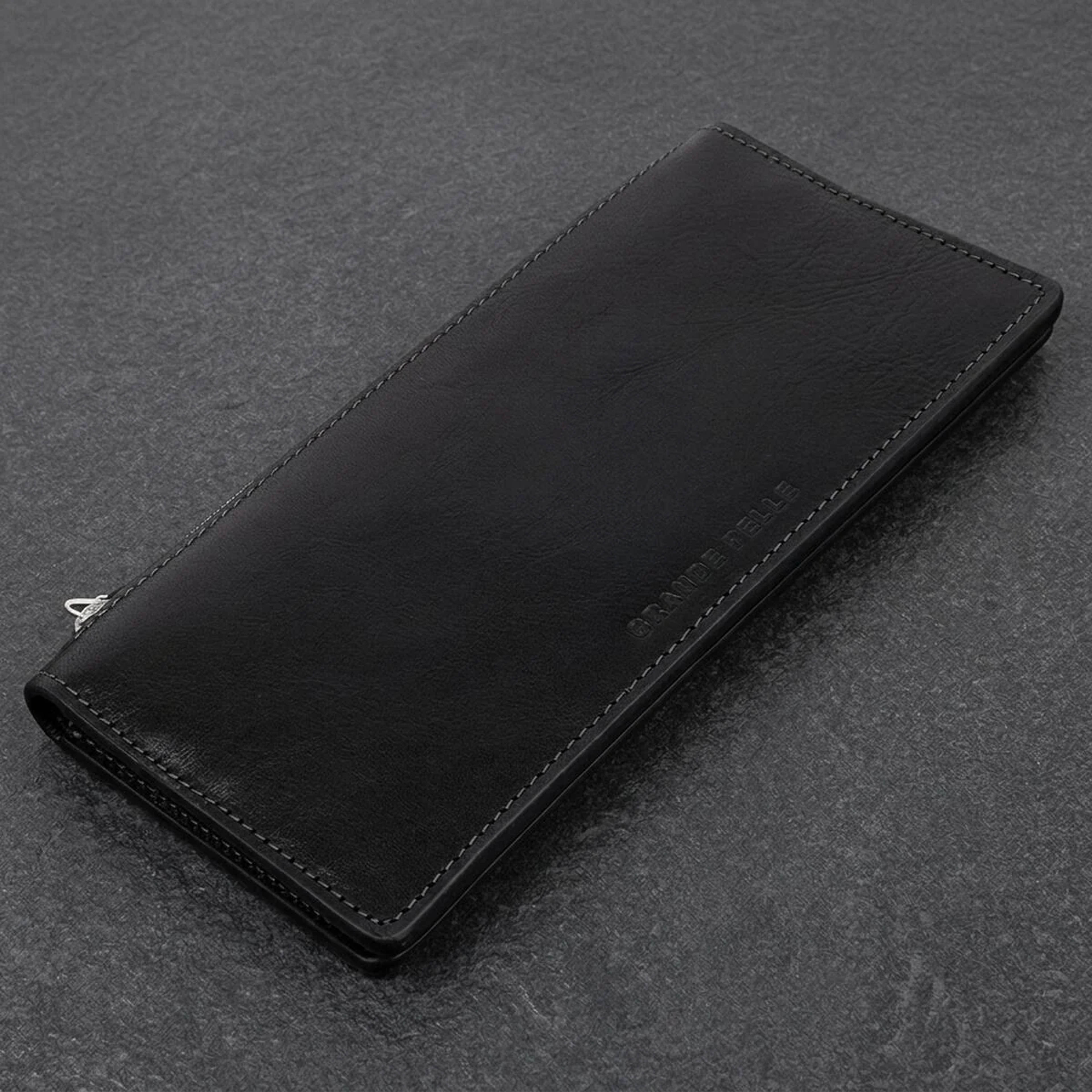 Оригинальное кожаное портмоне унисекс GRANDE PELLE 11513 Черный