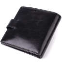Стильный кошелек унисекс из глянцевой натуральной кожи Tony Perotti 20885_1 (1256 nero) Черный thumbnail 2