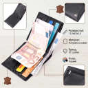 Чоловіче шкіряне портмоне із затискачем ST Leather 22485 Чорний thumbnail 2