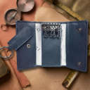 Ключниця Tony Perotti з натуральної шкіри Cortina 5005 navy (90133) Темно-синя thumbnail 4