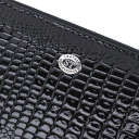 Лакированный женский кошелек на молнии из натуральной кожи ST Leather 22678 Черный thumbnail 5