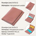 Вертикальне невелике жіноче портмоне в три складання GRANDE PELLE 16784 Пудровий thumbnail 3