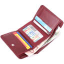 Кожаный интересный кошелек для женщин ST Leather 22507 Бордовый thumbnail 9