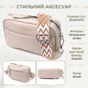 Фактурная женская сумка из натуральной кожи Vintage 22660 Белая thumbnail 3