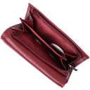 Шкіряний жіночий гаманець у три додавання ST Leather 22489 Бордовий thumbnail 10