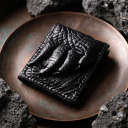 Портмоне CROCODILE LEATHER 18004 з натуральної шкіри крокодила Чорне thumbnail 4