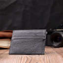 Стильний кард-кейс із натуральної шкіри ST Leather 22447 Чорний thumbnail 8