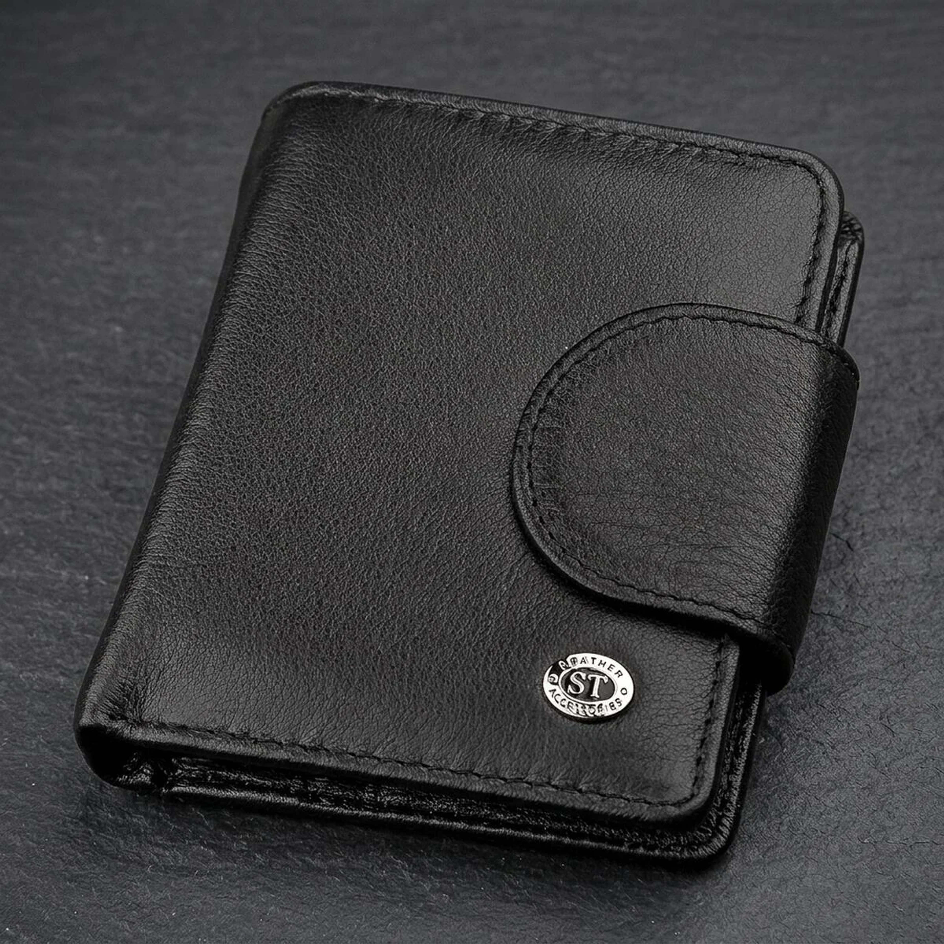 Гаманець жіночий ST Leather 18497 (ST415) шкіряний Чорний