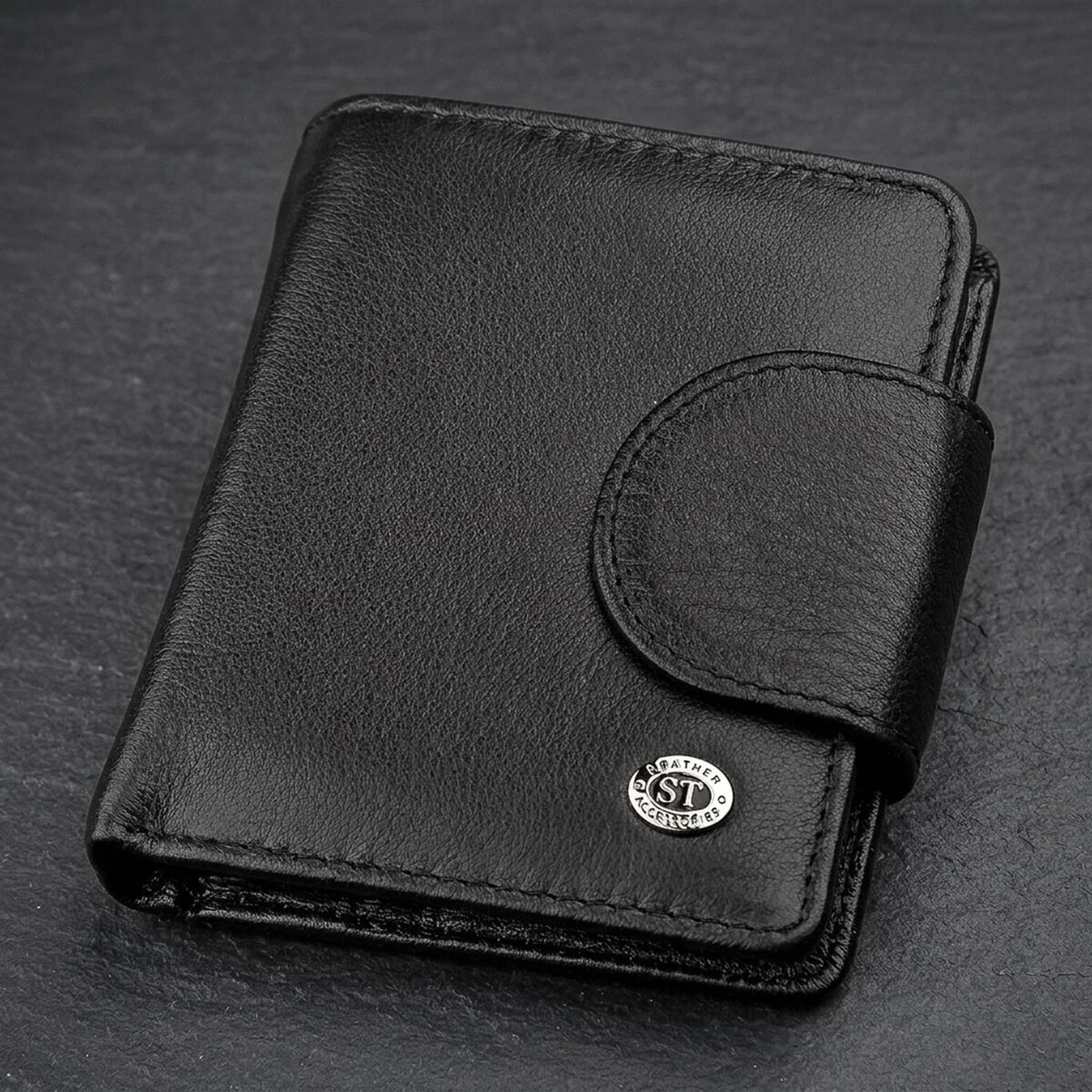 Гаманець жіночий ST Leather 18497 (ST415) шкіряний Чорний