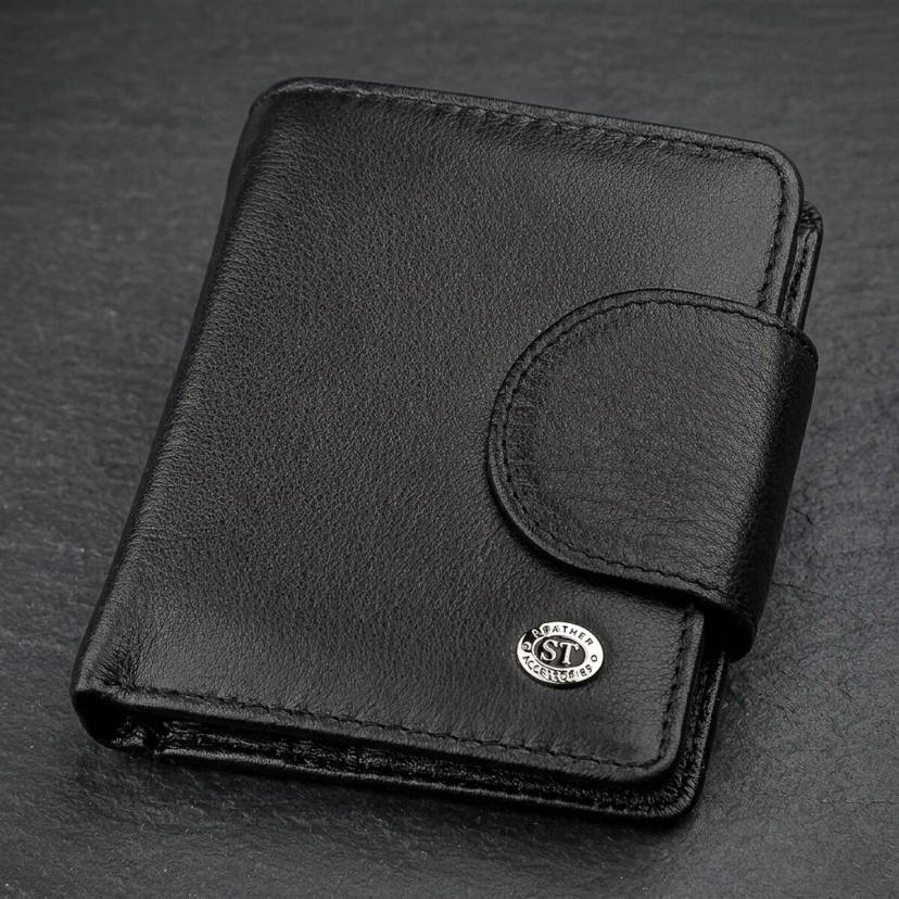 Гаманець жіночий ST Leather 18497 (ST415) шкіряний Чорний