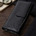 Лакований шкіряний гаманець з блоком для кредитних карток ST Leather 22683 Чорний thumbnail 4