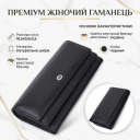 Жіночий шкіряний гаманець для карток купюр та монет ST Leather 22696 Чорний thumbnail 4