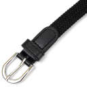 Текстильний тонкий жіночий ремінь класика Vintage 20544 Чорний thumbnail 9