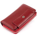 Кошелек из кожи на защелке ST Leather 19341 Бордовый thumbnail 1