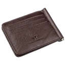 Зручний чоловічий Затискач для купюр ST Leather 18938 Коричневий thumbnail 2