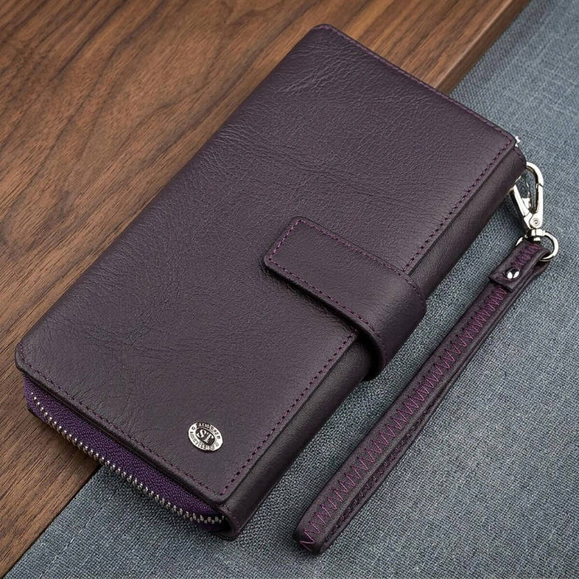 Кошелек женский ST Leather 18455 (SТ228) удобный Фиолетовый